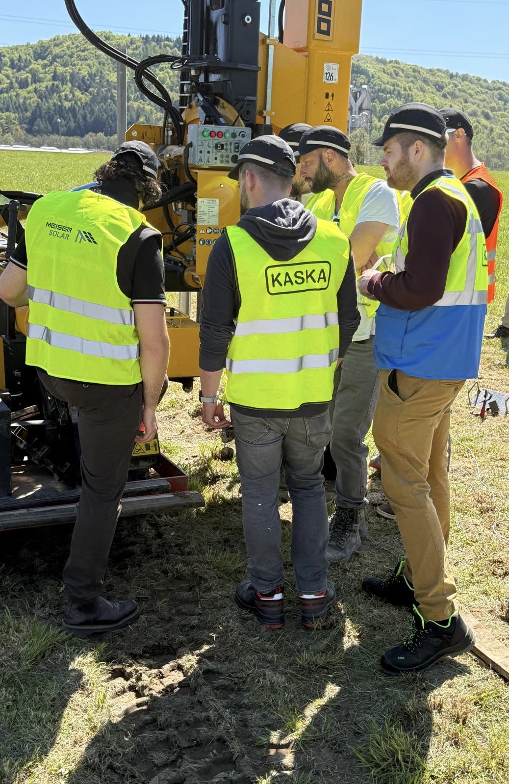 KASKA-Training: Maschinenbedienung an der Orteco HD 1200 auf der Baustelle